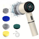 Electric Handheld Dish Cleaning Brush 14:365458#White