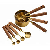 Golden Stainless Steel Measuring Cups 14:200004890#8Pcs Gold