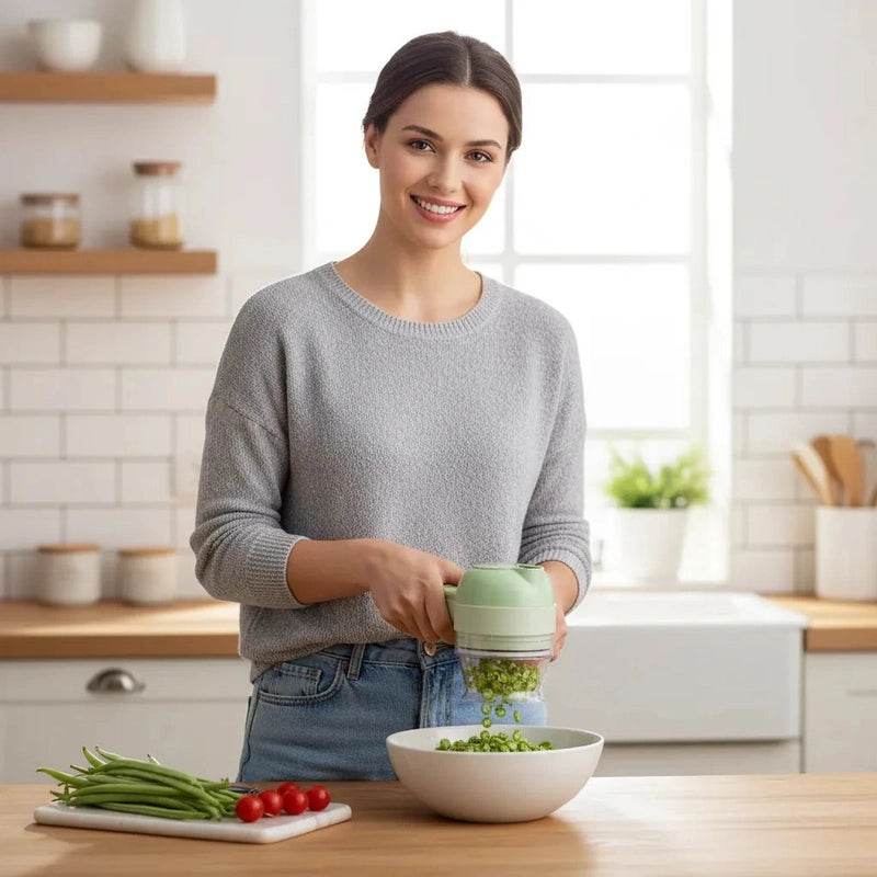 4 In 1 Electric Vegetable Cutter