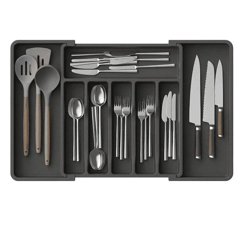 1Pcs Adjustable Tableware Utensil Organiser Draw