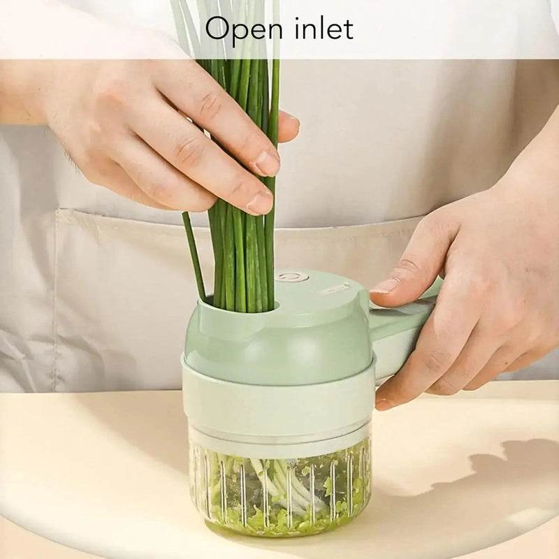 4 In 1 Electric Vegetable Cutter 14:200006151#1 Set