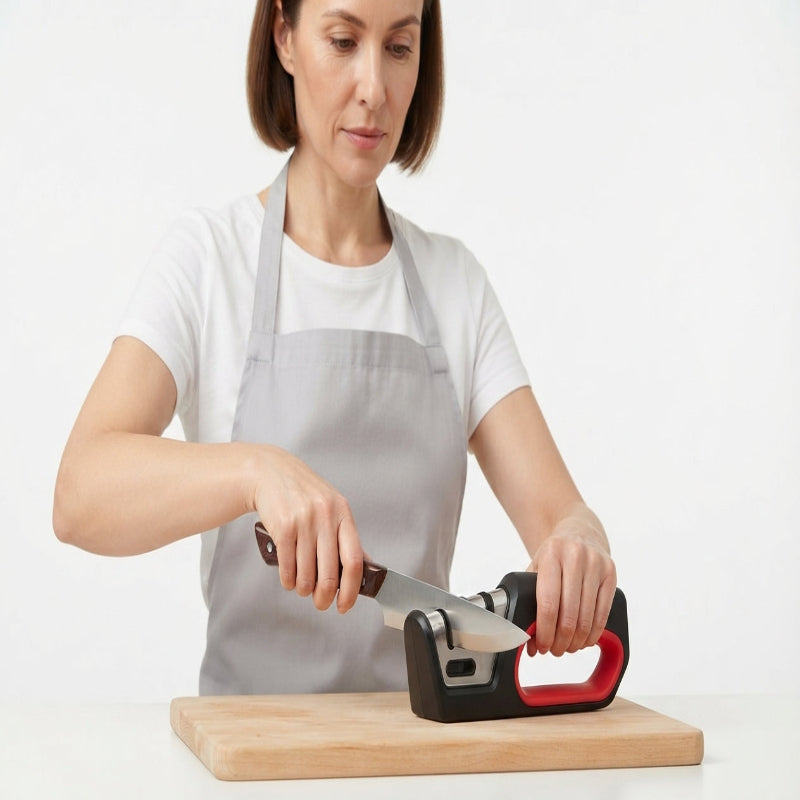 4 In 1 Stainless Steel Kitchen Scissor & Knife Sharpener
