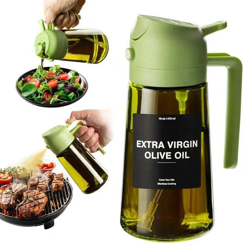 470 ML Cooking Oil Spray Bottle Dispenser 14:200004889#1pcs Green