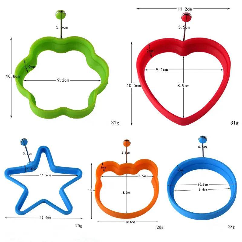 5 Shapes Mold Pancake & Egg Maker