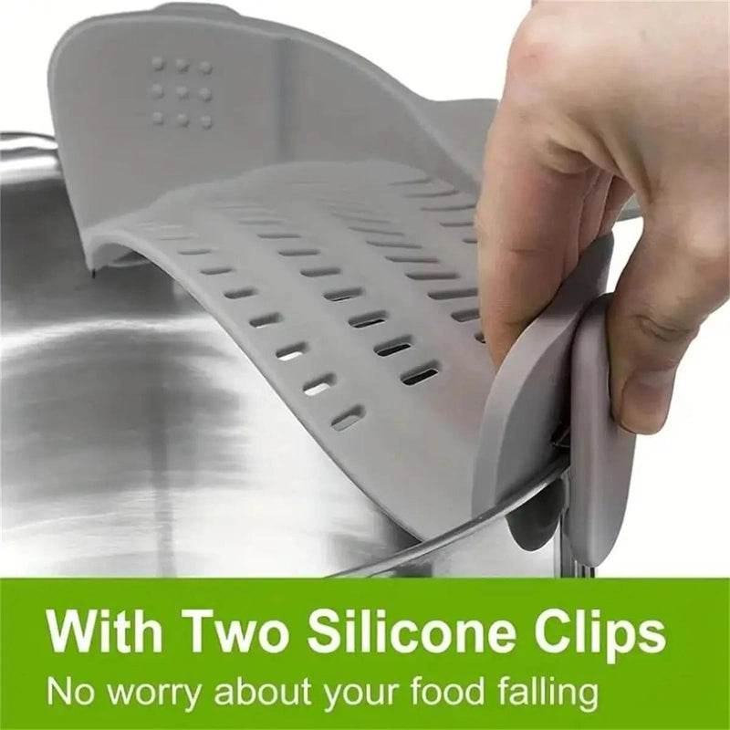 Adjustable Clip Cooking Pot Strainer