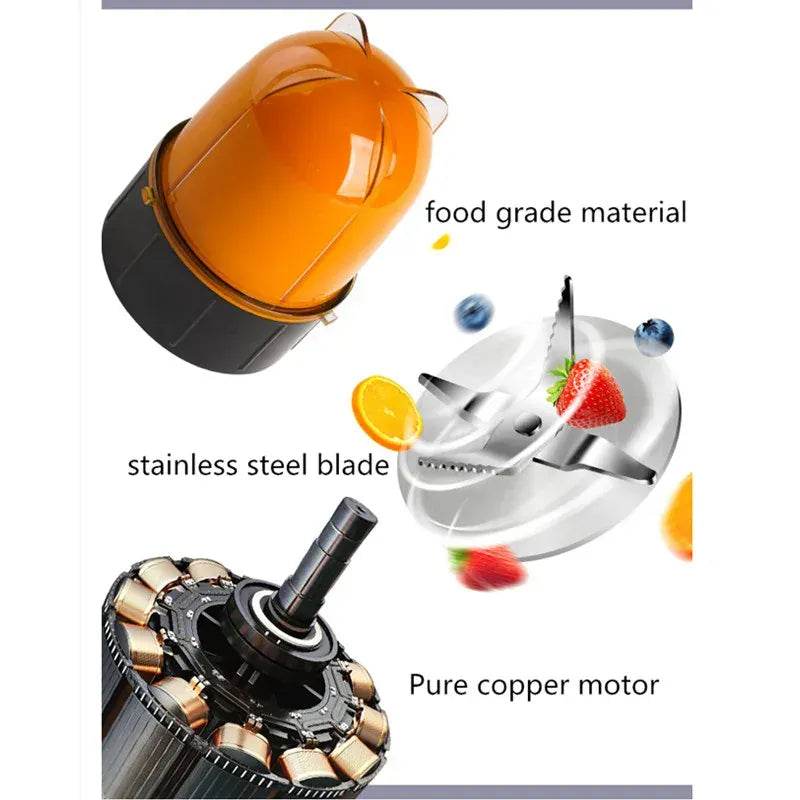 Blender Kitchen Chopper Portable 14:496#Red 2 Cups