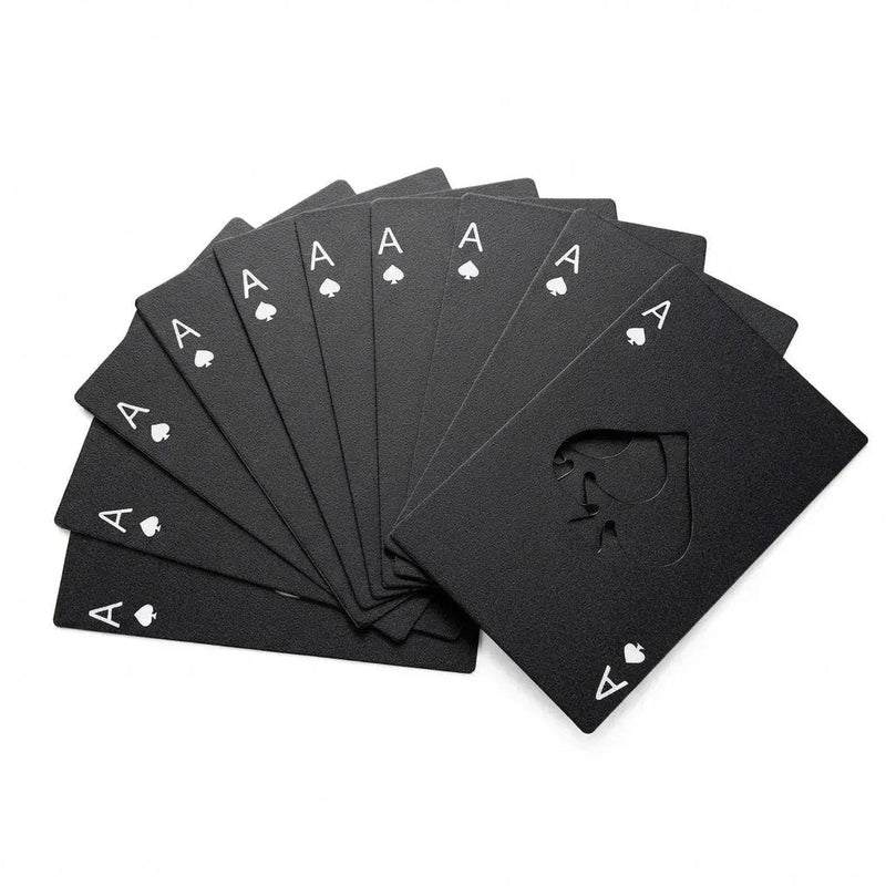 Creative Design Poker Card Set Stainless Steel Bottle Openers