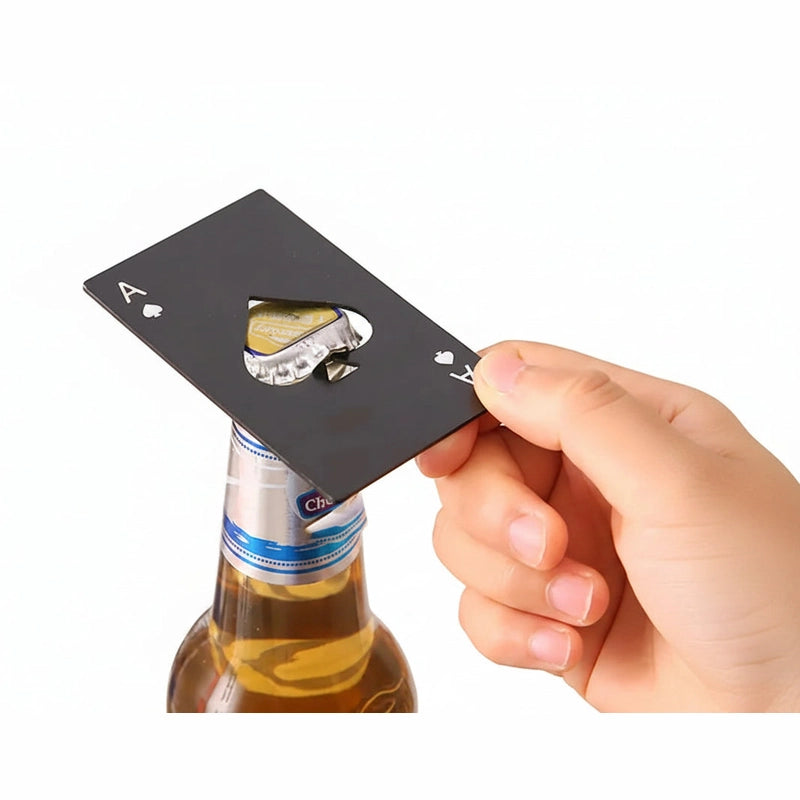 Creative Design Poker Card Set Stainless Steel Bottle Openers