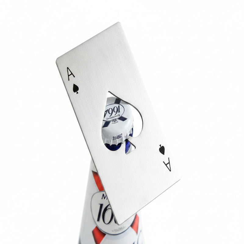 Creative Design Poker Card Set Stainless Steel Bottle Openers