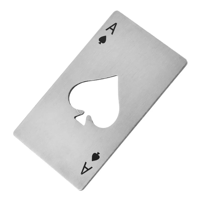 Creative Design Poker Card Set Stainless Steel Bottle Openers
