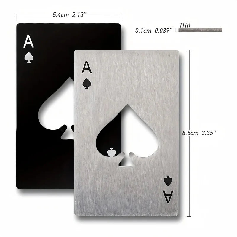 Creative Design Poker Card Set Stainless Steel Bottle Openers