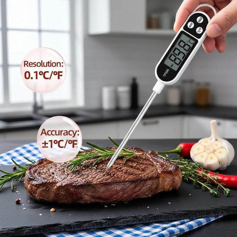 Digital LCD Temperature Display Kitchen Thermometer