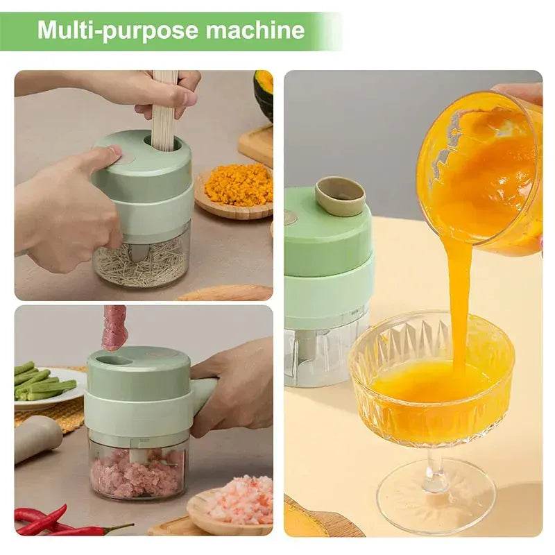 Electric 4 In 1  Vegetable Chopper 14:200006151#1set