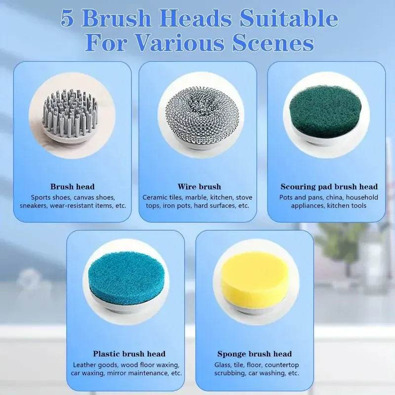 Electric Handheld Dish Cleaning Brush