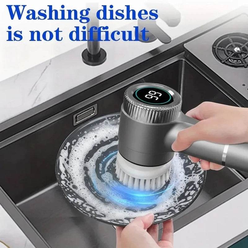 Electric Handheld Dish Cleaning Brush