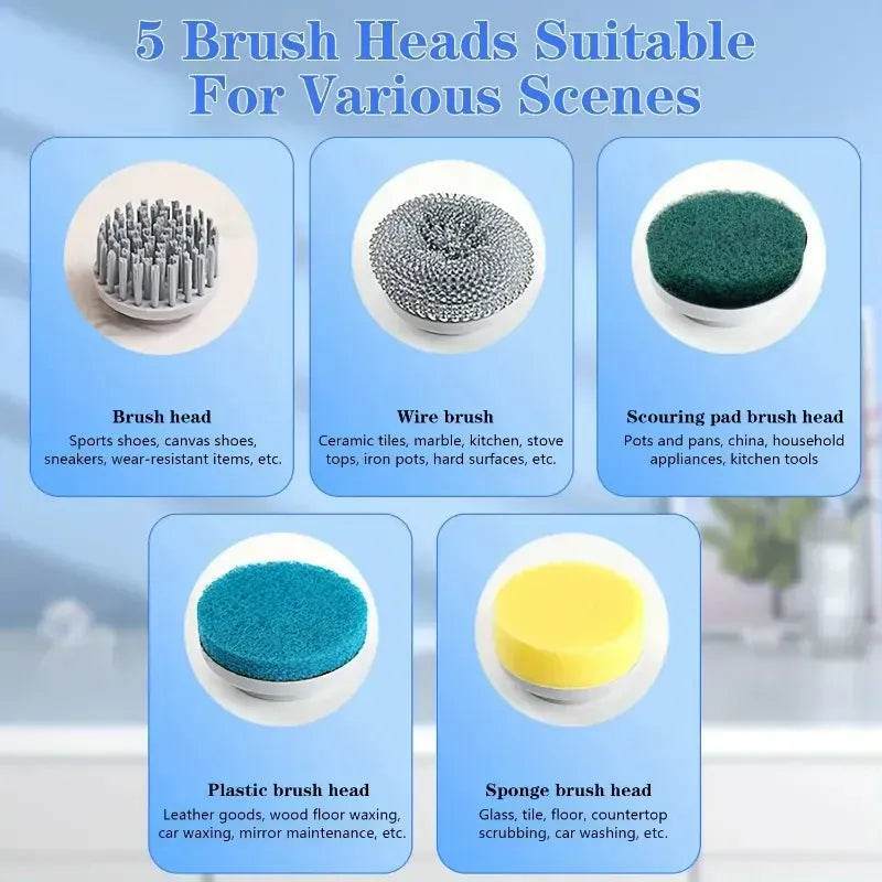 Electric Handheld Dish Cleaning Brush