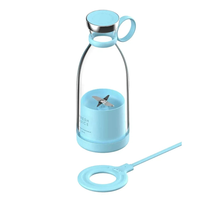 Electric Portable Rechargeable Wireless Juicer 14:173#350ml blue;200007763:201336100