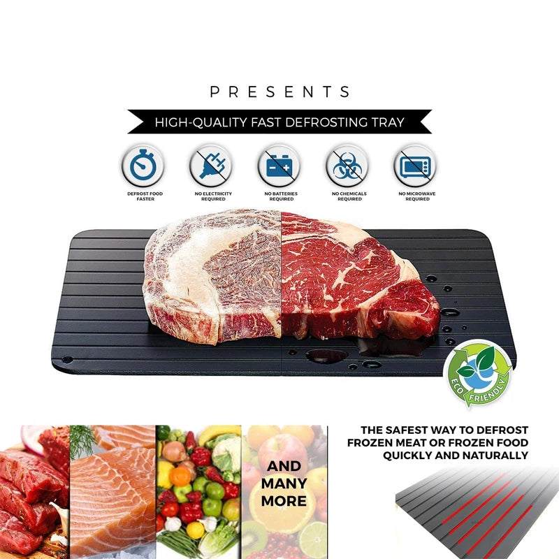 Fast Meat Defrosting Aluminium Alloy Thaw Tray