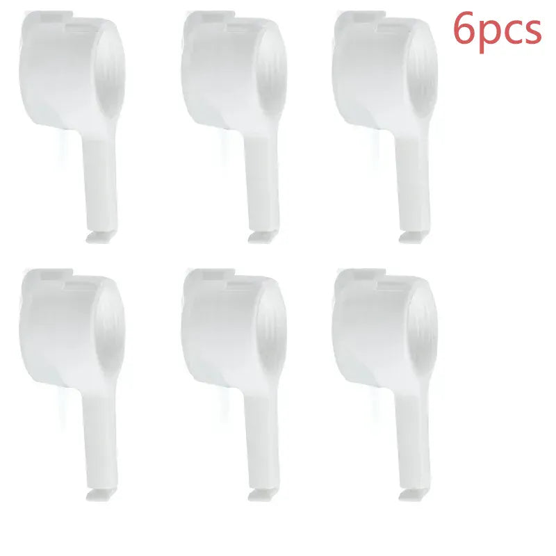 Food Bag Sealing Lid Cap Clip 14:365458#6pcs-White