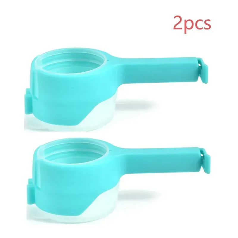 Food Bag Sealing Lid Cap Clip 14:496#2pcs-blue