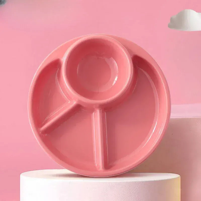 Food Meal Portion Control Plate 14:10#Pink