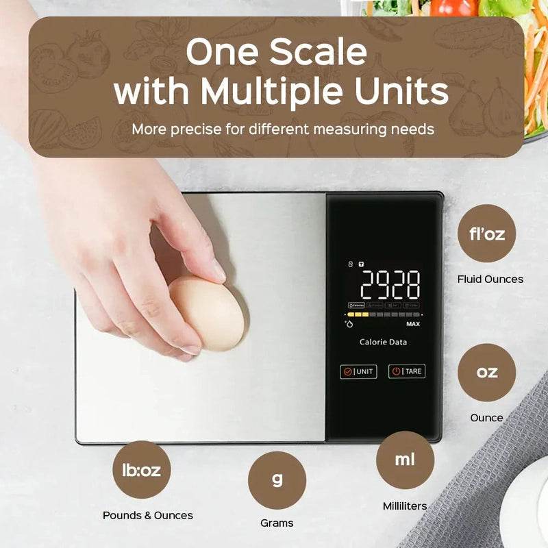Food Weighing Scale With Nutritional Calculator 14:29#Stainless Steel;200007763:201336100