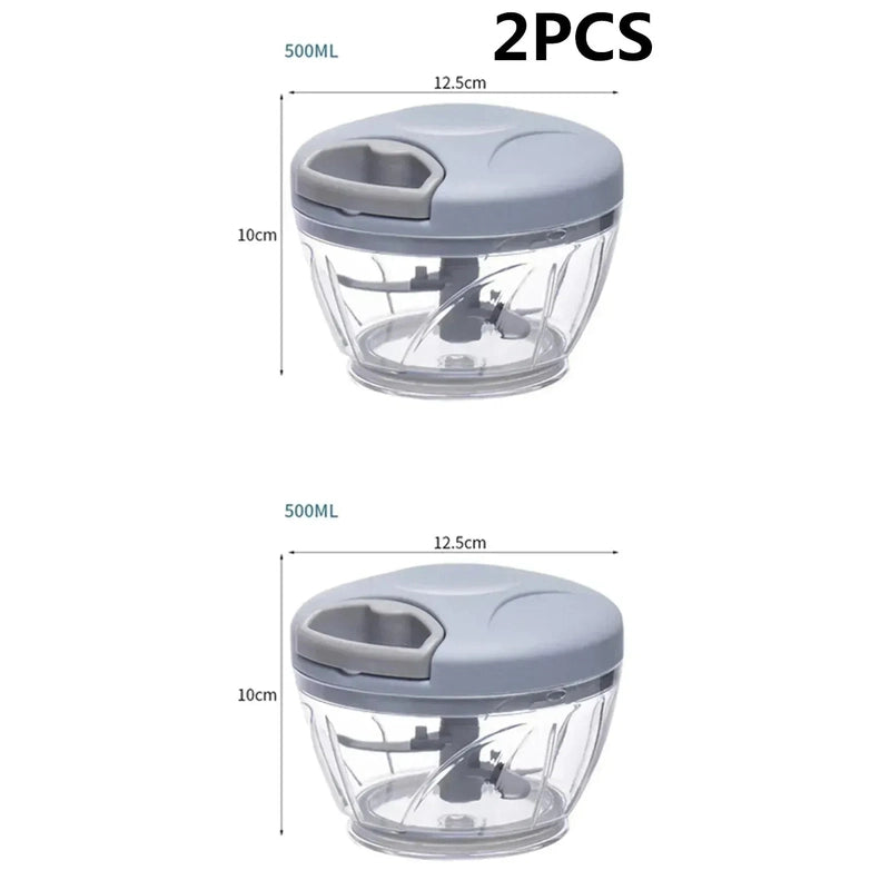 Garlic Chopper Manual Rotate Vegetable Cutter 14:200002130#2PCS B