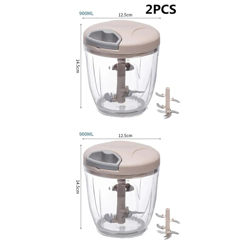 Garlic Chopper Manual Rotate Vegetable Cutter 14:200004890#2P F