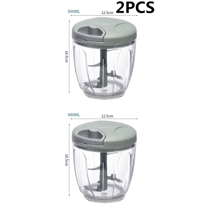 Garlic Chopper Manual Rotate Vegetable Cutter 14:350853#2P G