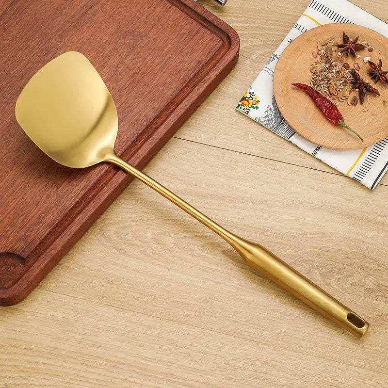 Golden Stainless Steel Kitchen Utensils Set 14:175#1pc Shovel