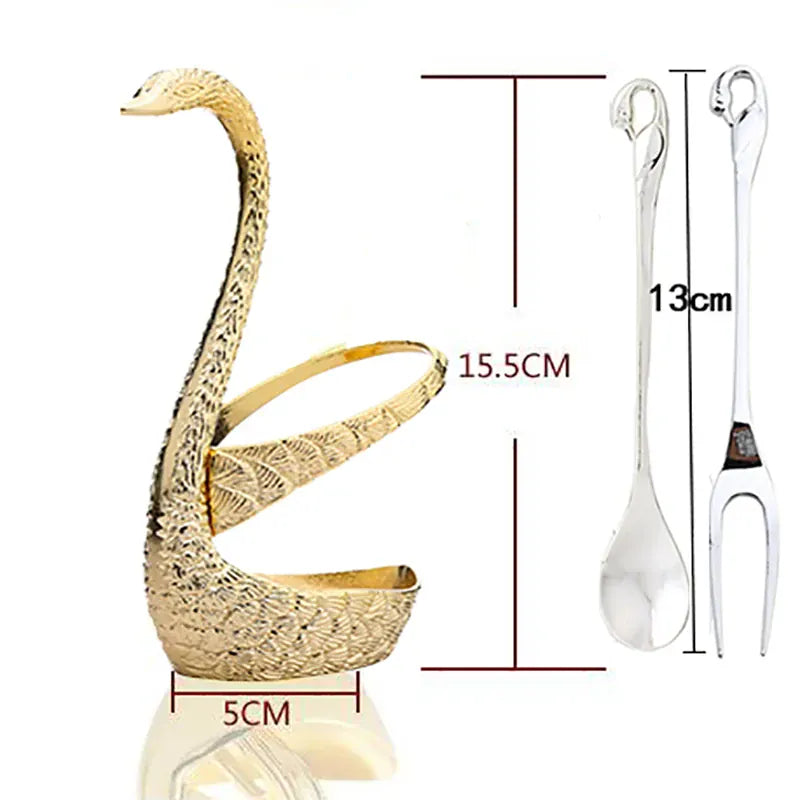 Golden Swan Base Utensil Holder