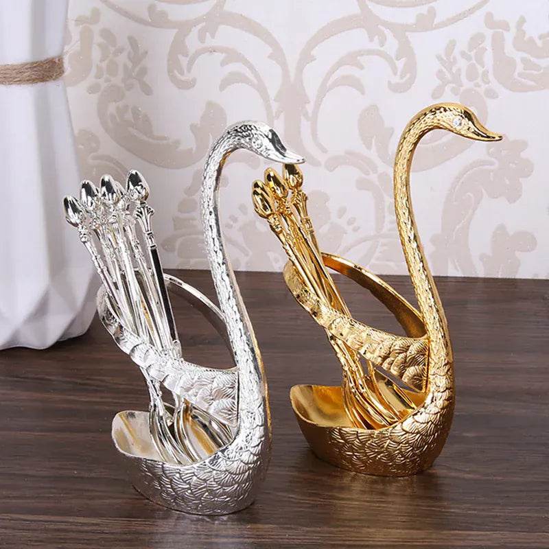 Golden Swan Base Utensil Holder