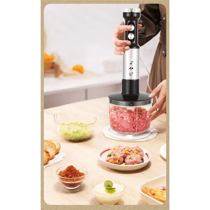 Hand Blender Electric Food Processor 14:200006154#Silver Black