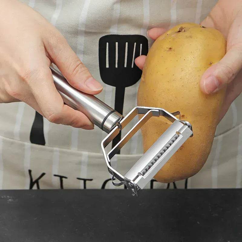 Multi-Function Stainless Steel Food Peeler 14:200006151#Update 4in1