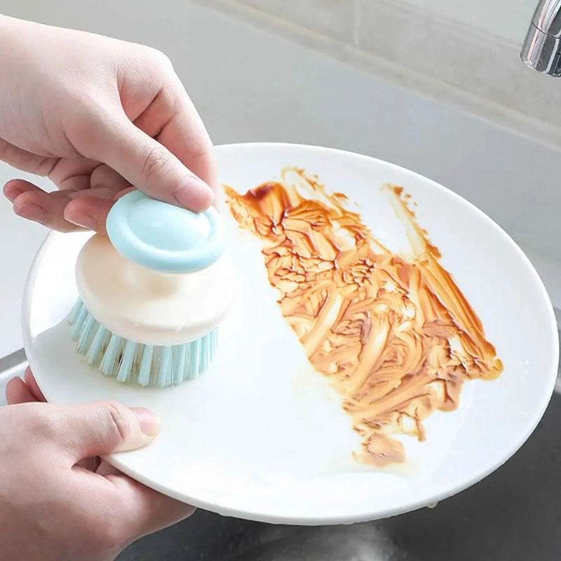 Multi-Functional Dish Washer Scrubber With Soap Dispenser