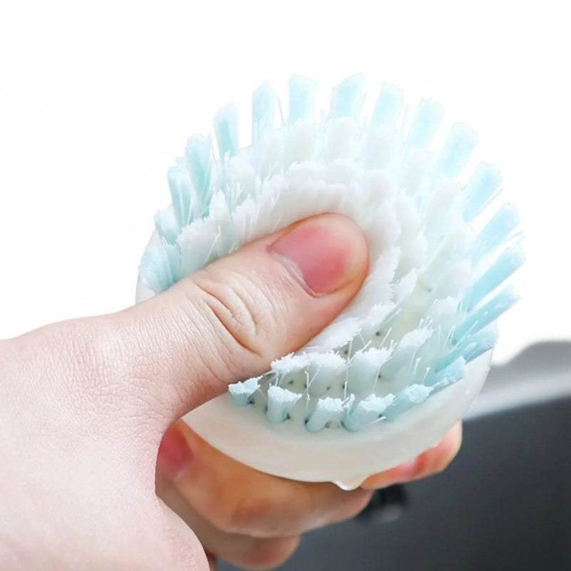 Multi-Functional Dish Washer Scrubber With Soap Dispenser