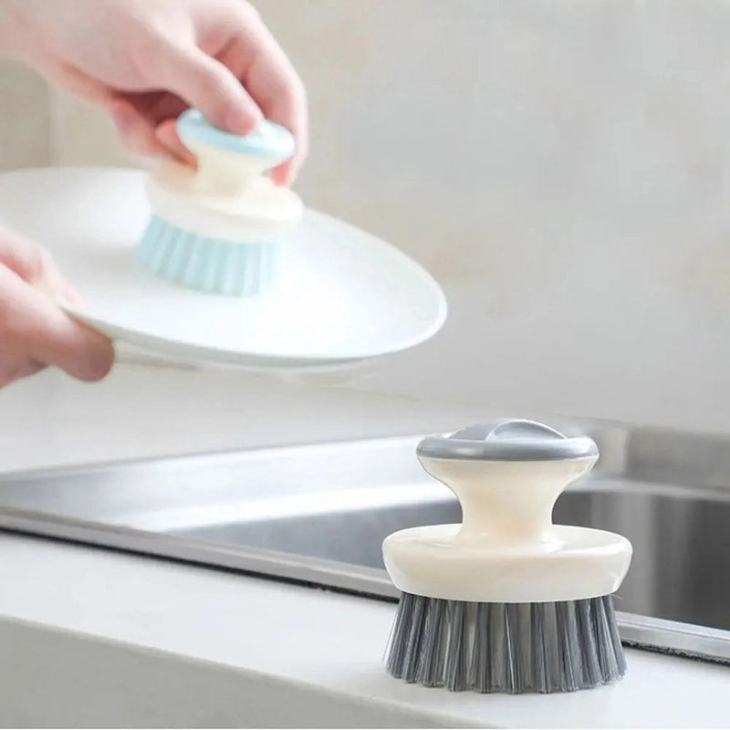 Multi-Functional Dish Washer Scrubber With Soap Dispenser