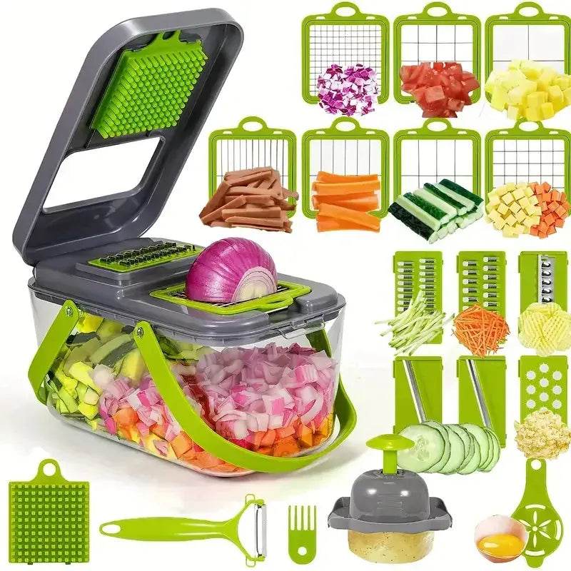 Multi-functional Vegetable Food Chopper 14:200006151#25 in 1 grey