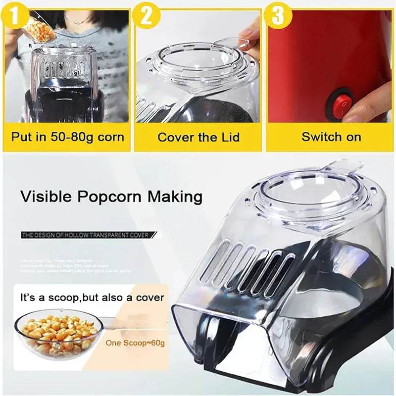 Portable Mini Electric Popcorn Maker