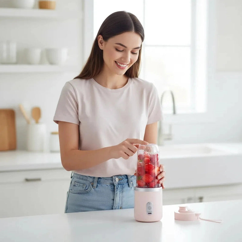 Portable USB Powered Electric Food Juicer 14:10#1cup-Pink