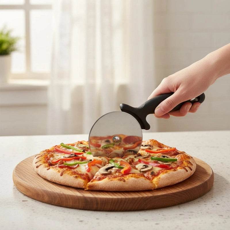 Sharp Stainless Steel Pizza Roller Pastry Wheel Cutter
