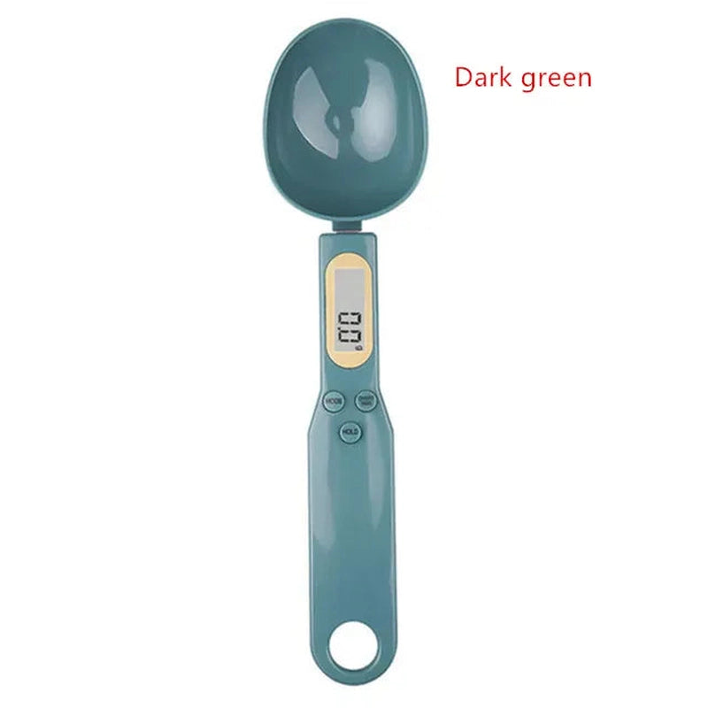 Smart Electronic Digital Weighing Spoon 14:173#Dark green