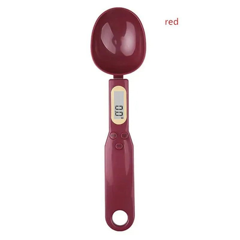 Smart Electronic Digital Weighing Spoon 14:691#red