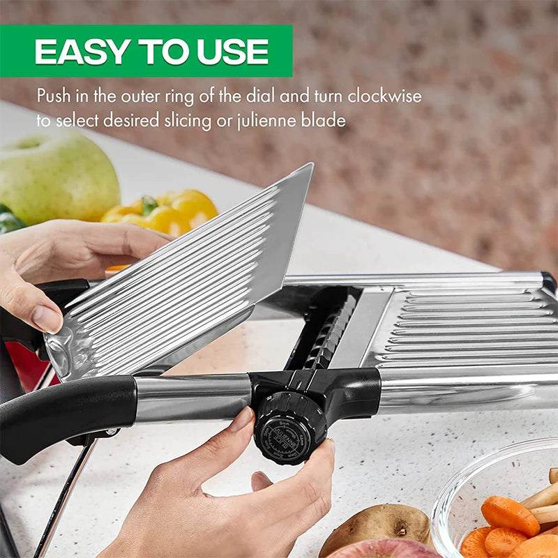 Stainless Steel Adjustable Mandoline Vegetable Slicer