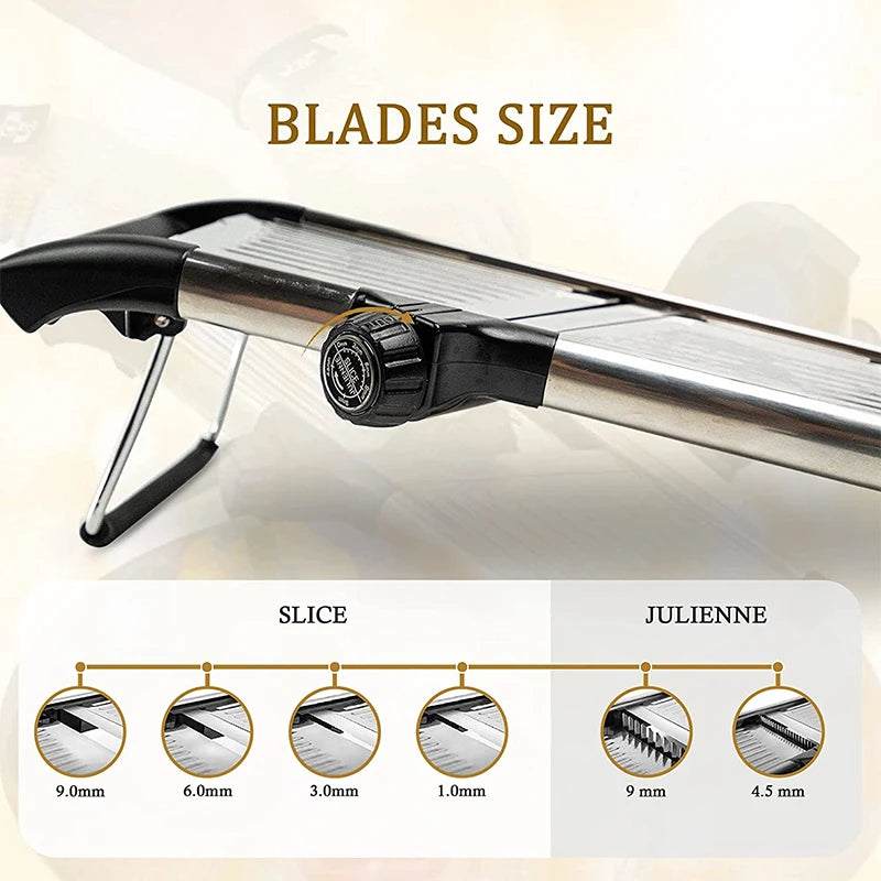 Stainless Steel Adjustable Mandoline Vegetable Slicer