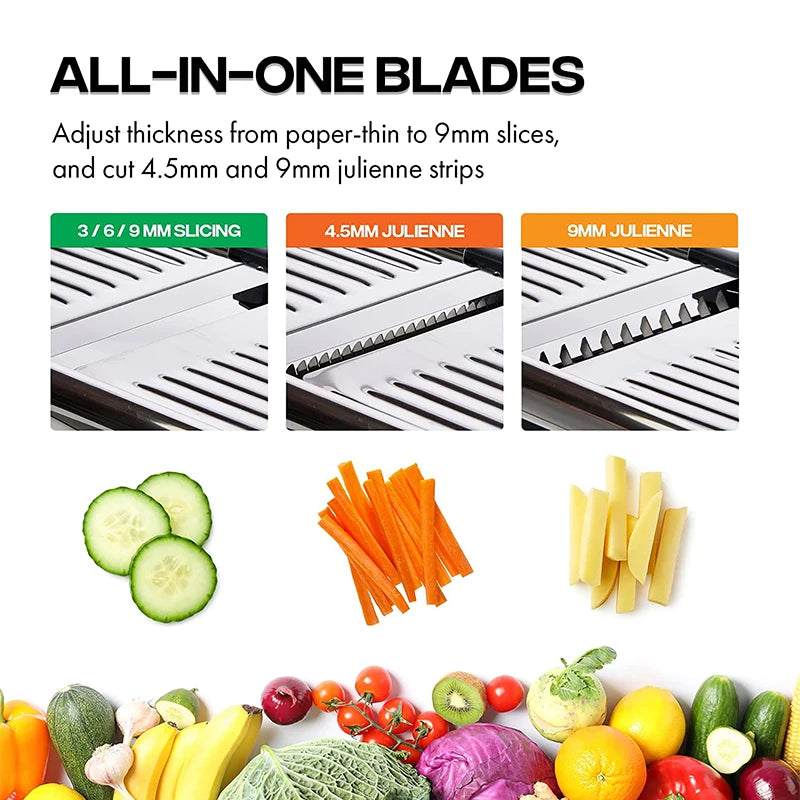 Stainless Steel Adjustable Mandoline Vegetable Slicer
