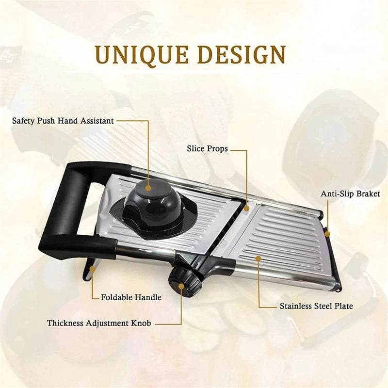 Stainless Steel Adjustable Mandoline Vegetable Slicer