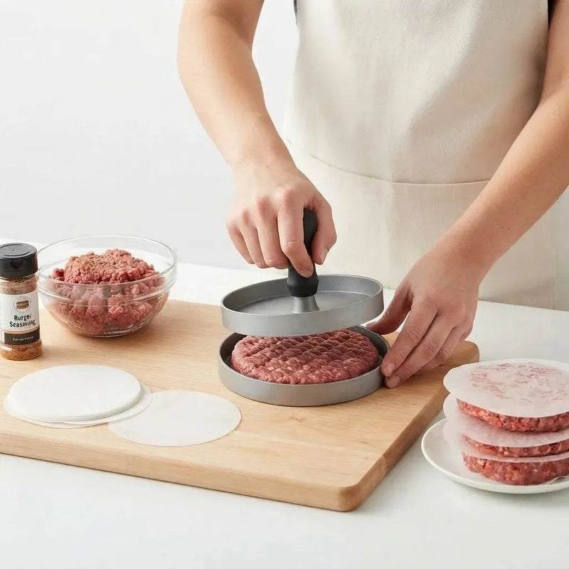 Stainless Steel Hamburger Patty Meat Press Maker