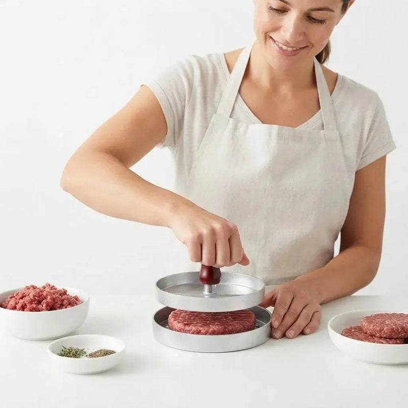 Stainless Steel Hamburger Patty Meat Press Maker