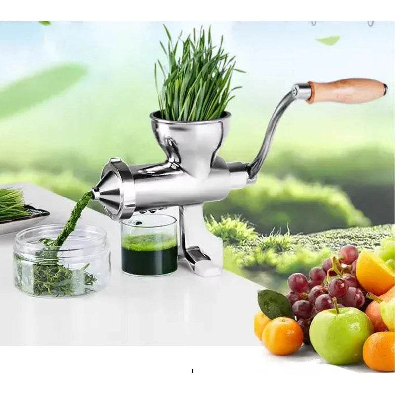 Stainless Steel Manual Wheatgrass Hand Fruit Juicer <none>